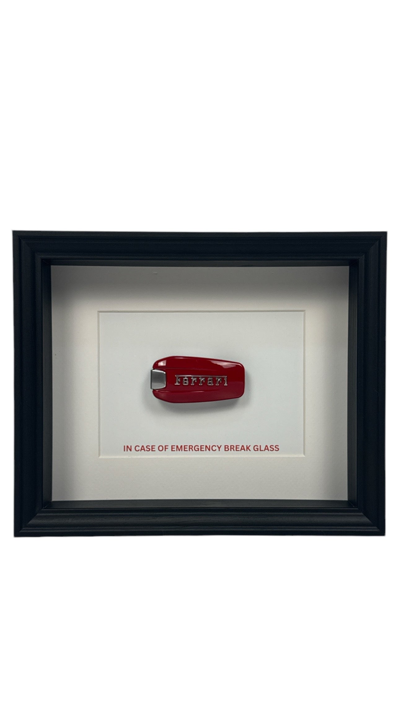 "Emergency Ferrari Key" Frame